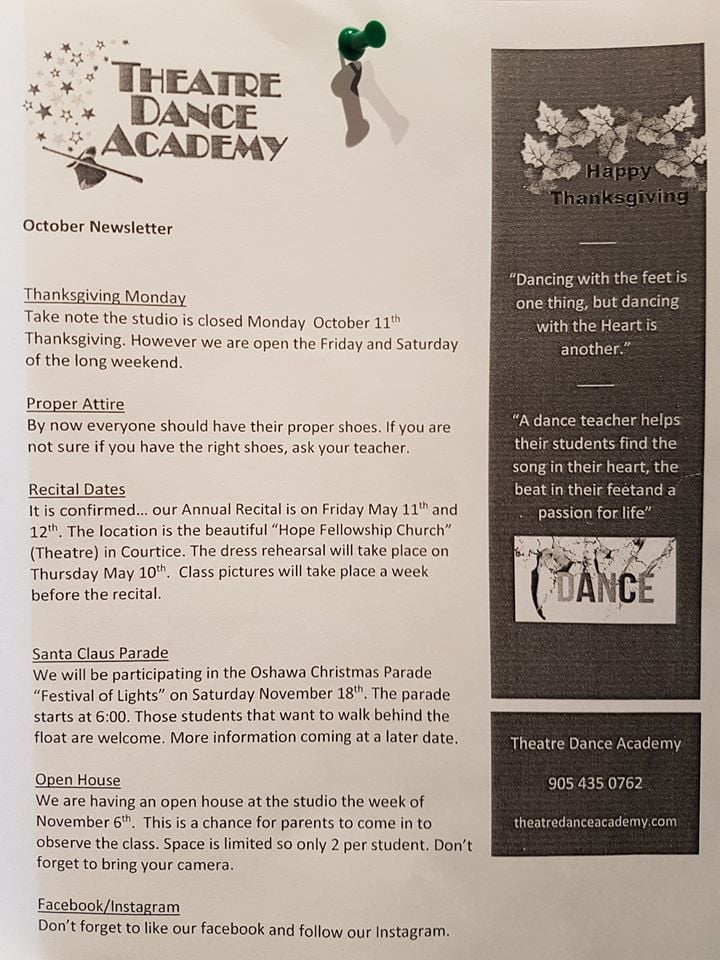 TDA October newsletter TDA October newsletter